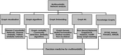 Applying precision medicine principles to the management of multimorbidity: the utility of comorbidity networks, graph machine learning, and knowledge graphs